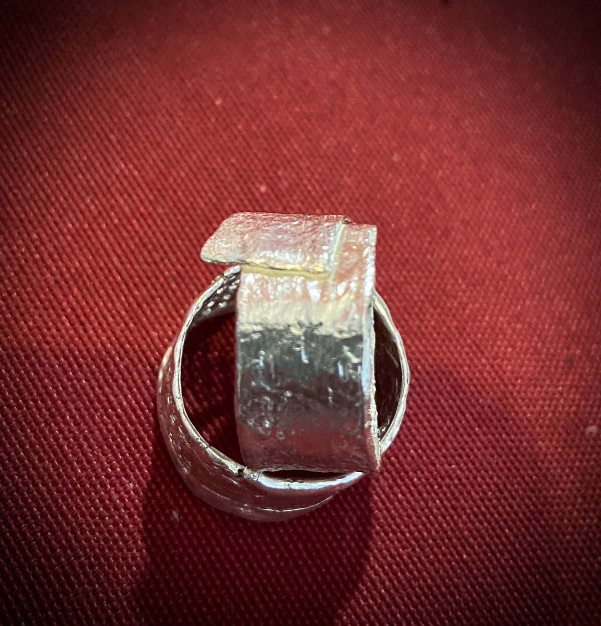 925 sterling silver ring. Textured finish. Handmade. Exclusive design.

